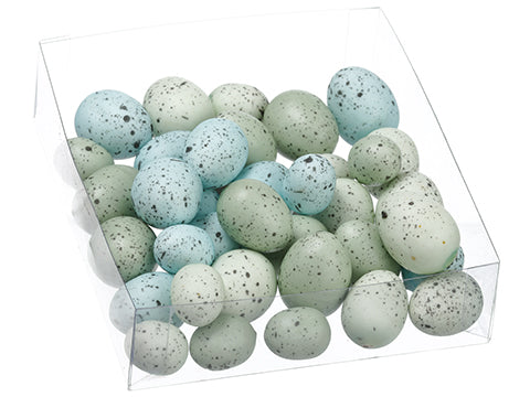 1"Hx4.25"Wx4.75"L Eggs (36 ea/acetate box) Blue Aqua (pack of 12)