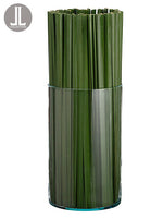 21" Pond Reed in Glass Vase  Green (pack of 1)