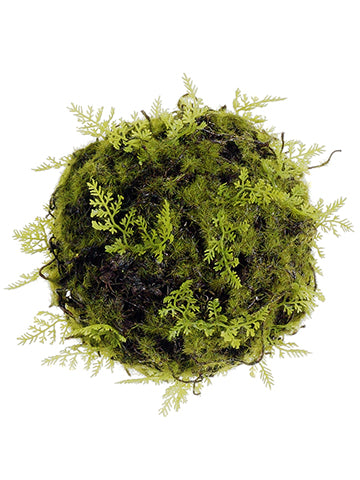 6" Moss/Fern Ball  Green (pack of 12)