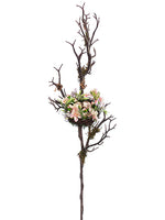 40" Blossom Bird's Nest Twig Stem Pink Lavender (pack of 2)