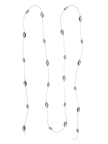 6' Faux Crystal Garland  Clear (pack of 12)