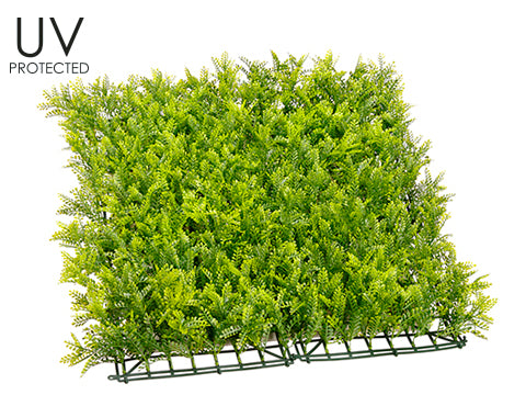 19.6"Wx19.6"L UV Protected Helecho Japones Mat Green (pack of 12)