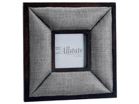 4"Wx4"L Linen Picture Frame  Silver (pack of 2)