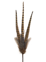 27" Pheasant Feather Spray  Natural (pack of 24)