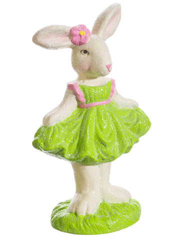 8.5" Bunny Girl  Green Pink (pack of 4)