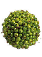 4.5" Foam Berry Ball with 160 Berries Green (pack of 6)