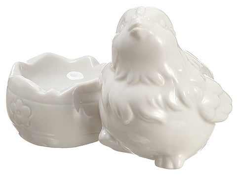 3.25" Porcelain Bird  White (pack of 12)
