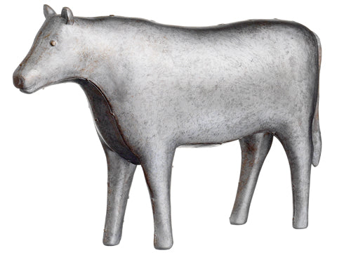 7.5" Cow  Antique Silver (pack of 4)