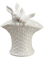 9" Porcelain Bunny Planter  White (pack of 2)