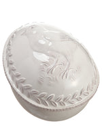 5"Hx7"L Ceramic Egg Box with Chick Cream (pack of 6)