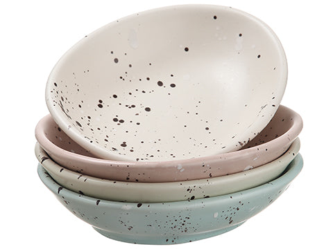 7" Assorted Ceramic Plate (4 ea./set) Mixed (pack of 2)