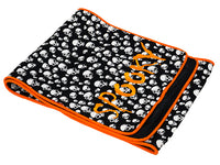 14"Wx72"L Spooky Halloween Table Runner Black Orange (pack of 4)