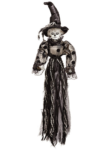 26" Day of Dead Witch  Black Gray (pack of 2)