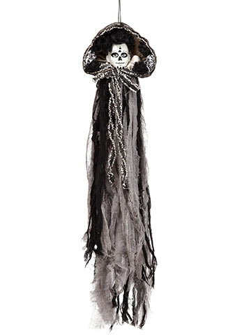 30" Halloween Cape  Black Gray (pack of 2)