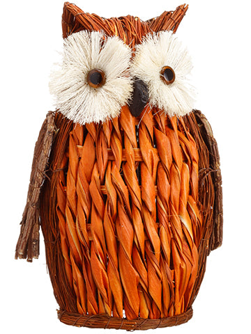 12" Owl  Orange Brown (pack of 6)