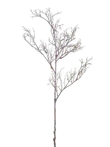 35.5" Glittered Twig Spray  Glittered Gray (pack of 12)