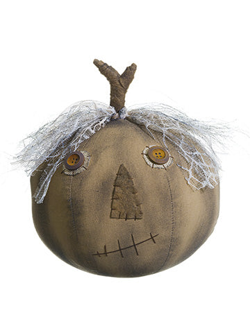 10.5" Halloween Pumpkin  Brown (pack of 6)