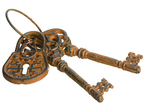 10" Key Chain  Rust (pack of 8)