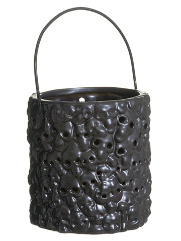 4.5" Skull Lantern  Black (pack of 4)