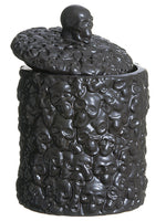 6.5" Skull Jar  Black (pack of 6)