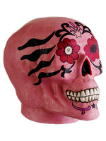 6.5" Skull  Pink Black (pack of 4)