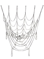 56" Jewel Spider Web  Black (pack of 6)