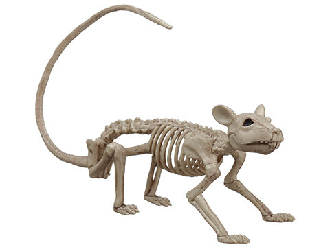 14" Skeleton Mouse  Cream (pack of 8)