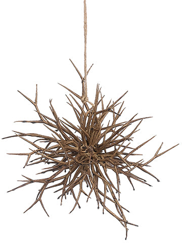 10" Twig Ornament  Light Brown (pack of 6)