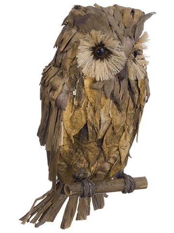 10.5"Hx6.5"L Owl  Brown (pack of 2)