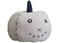 7.5"Hx9"D Linen Jack-O-Lantern Beige (pack of 2)