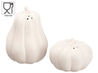2"H-3.5"Hx2.5"D Pumpkin Salt And Pepper Shakers (2 ea/set) Cream (pack of 4)