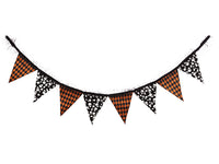 72" Skull Garland  Black Orange (pack of 12)