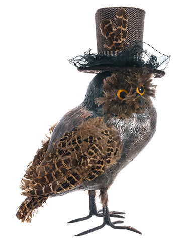 12" Owl  Brown (pack of 4)