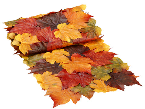 14"Wx72"L Maple Leaf Table Runner Fall (pack of 12)