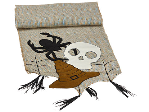 14"Wx72"L Halloween Table Runner Brown Black (pack of 6)