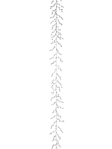 5' Faux Crystal Garland  Clear (pack of 6)