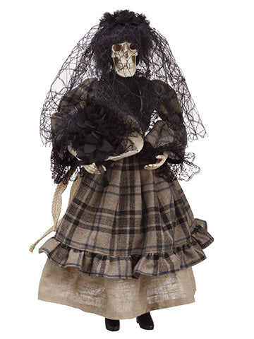 23" Skeleton Bride  Black Beige (pack of 2)