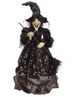 20" Halloween Witch  Black (pack of 1)