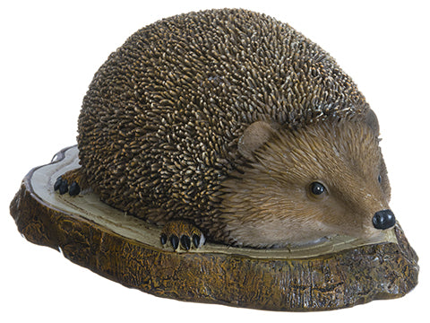 3.5"Hx8"W Hedgehog  Brown Beige (pack of 4)