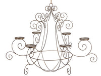 33" X 24.5"H Chandelier Candleholder Antique Silver (pack of 1)
