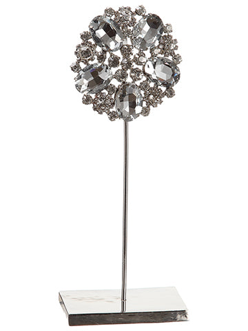 8" Rhinestone Namecard Holder  Silver (pack of 6)