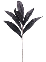 32.5" Frangipani Leaf Spray  Black (pack of 36)