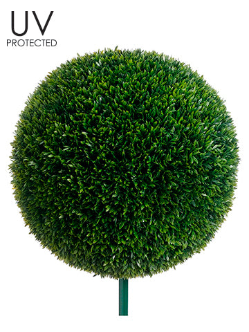 19" UV Protected Tea Leaf Ball with 10" Metal Pole Green (pack of 2)