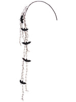 59" Glittered Bat Twig Vine  Black Brown (pack of 12)