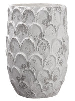 20"Hx14"D Paper Mache Planter  Antique White (pack of 1)