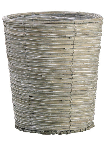 11.75"Hx10.5"D Basket w/Plastic Liner Gray (pack of 8)