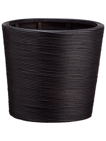 10.2"Dx9"H Bamboo Pot  Black (pack of 10)