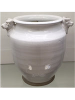 10"Hx11.5"D Terra Cotta Container Cream (pack of 1)