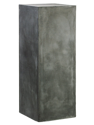39.5"Hx14.5"Wx14.5"L Aged Fiber Cement Pillar Gray (pack of 1)