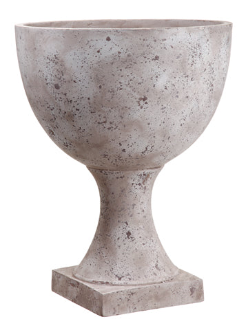 31.5"Hx24.4"D Cement Pot  Stone (pack of 1)